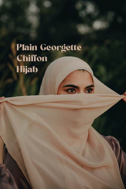 Plain Georgette Hijab