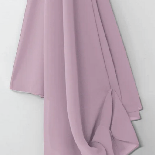 Plain Georgette Chiffon Hijab-Lilac pink